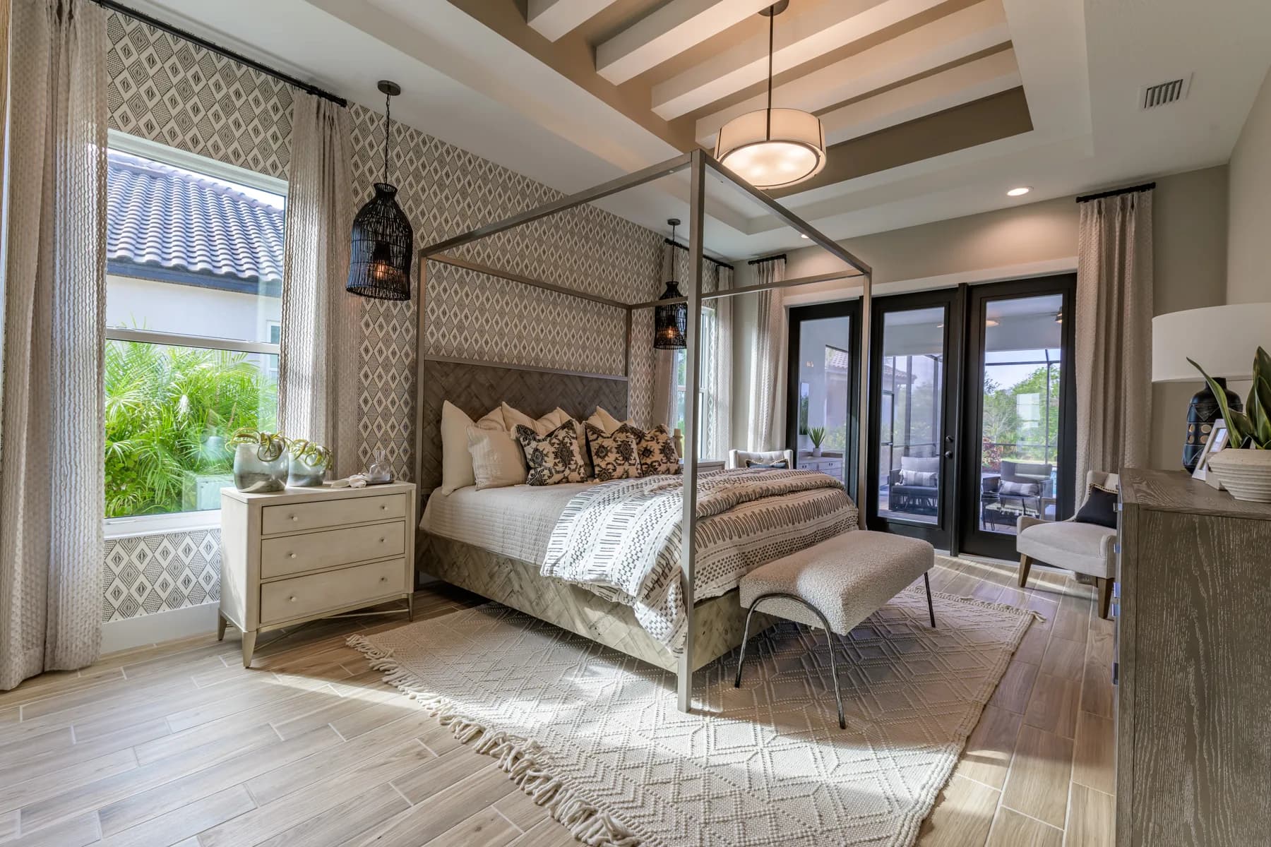 The Destin model home by Sam Rodgers Homes — owner's bedroom